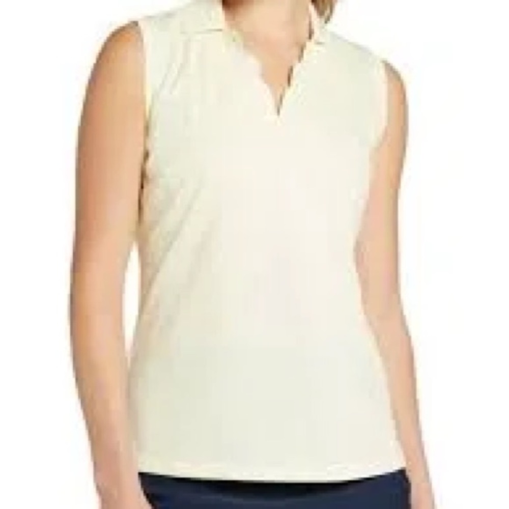 Women’s Clubhouse Scallop Sleeveless Golf Polo